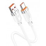 KAKUSIGA καλώδιο USB-C σε USB KSC-995, σιλικόνης, 5A, 480Mbps, 1m, λευκό USB-C (Type-C)