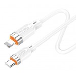 KAKUSIGA καλώδιο Lightning σε USB-C KSC-995, σιλικόνης, 30W, 480Mbps, 1m, λευκό USB-C (Type-C)