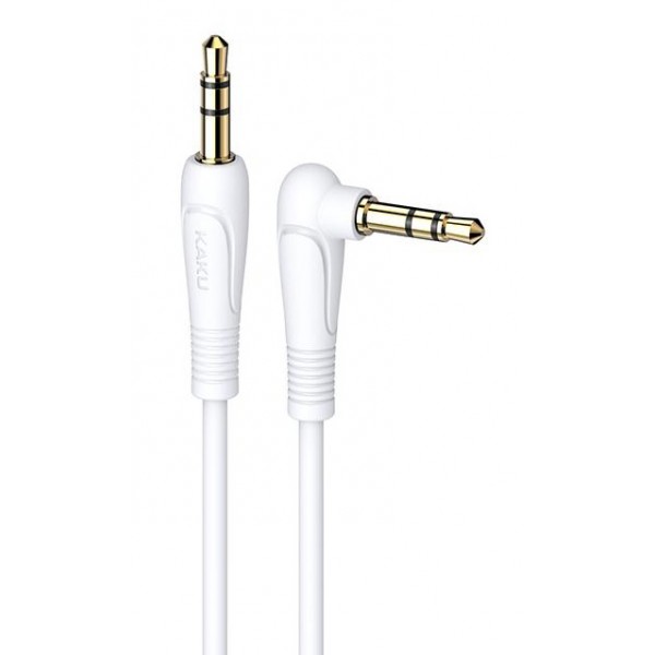 KAKUSIGA καλώδιο ήχου 3.5mm KSC-521, AUX, 90°, HiFi 1m, λευκό Ήχος