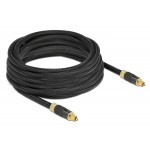 DELOCK καλώδιο ήχου Toslink 86595, gold plated, 5m, μαύρο Ήχος