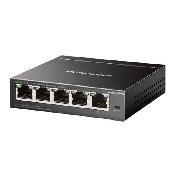 MERCUSYS desktop switch MS105GS-M2, 5x 2.5Gbps θύρες, UN/1.0 Switches