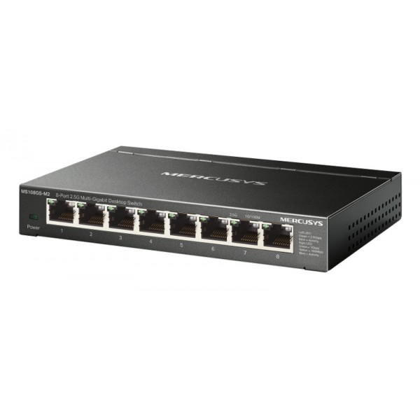 MERCUSYS desktop switch MS108GS-M2, 8x 2.5Gbps θύρες, UN/1.0 Switches