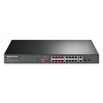 MERCUSYS rackmount switch MS118CP, 16x 10/100Mbps PoE+ & 2x Gigabit θύρες, UN/1.0 Switches