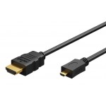 GOOBAY καλώδιο micro HDMI σε HDMI 53781 με Ethernet, 4K/60Hz, 1m, μαύρο Εικόνα