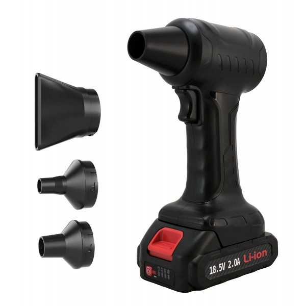 KINZIR ηλεκτρικό air duster AD47, 400W, 10000mAh, μαύρο Μηχανήματα - Πολύμετρα