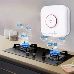 HANWEI ενσύρματος ανιχνευτής διαρροής αερίου JT-KBR2 με ηχητικό & οπτικό συναγερμό, WiFi, TUYA Ανιχνευτές