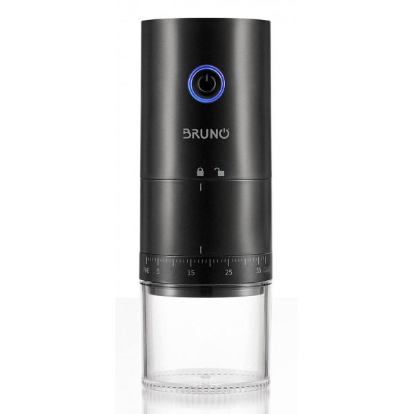 BRUNO ηλεκτρικός μύλος καφέ BRN-0256, επαναφορτιζόμενος, με 39 επίπεδα άλεσης, μαύρος Συσκευές Κοπής, Μίξης, Ανάδευσης