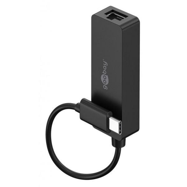 GOOBAY αντάπτορας δικτύου 76579, USB-C, 1000Mbps Ethernet, μαύρος Κάρτες Δικτύου - USB Dongles