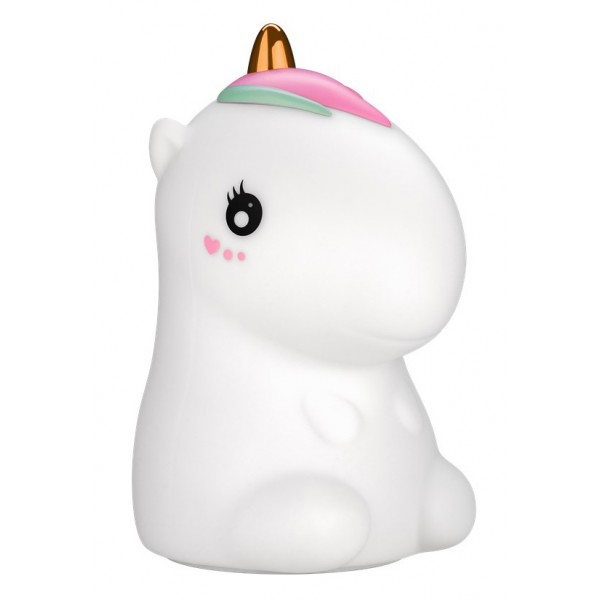 GOOBAY LED φωτιστικό νυκτός μονόκερος 61649, RGB, επαναφορτιζόμενο, λευκό Φωτιστικά