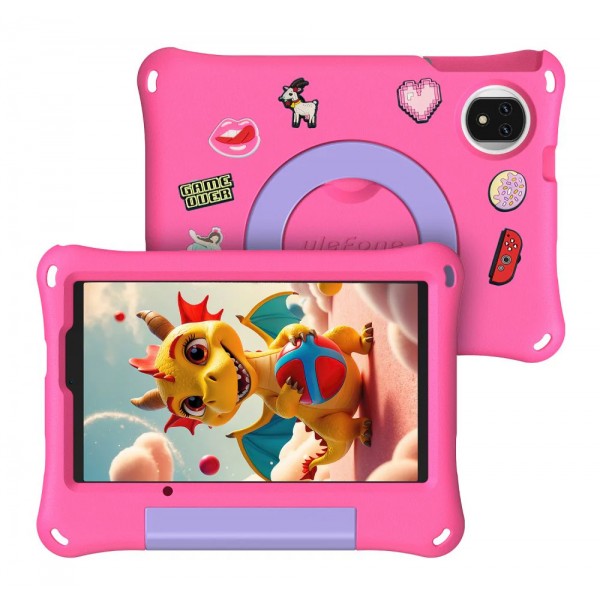 ULEFONE tablet Tab A9 Pro Kids, 8.68", 4/128GB, 4G, Android 15, 5040mAh, ροζ Tablets
