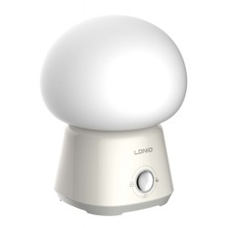 LDNIO LED φωτιστικό νυκτός Y4, RGB, ρυθμιζόμενο, επαναφορτιζόμενο, λευκό Φωτιστικά