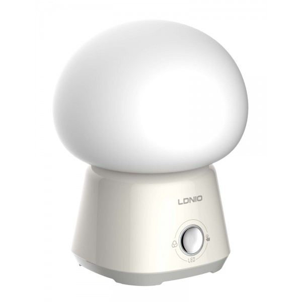 LDNIO LED φωτιστικό νυκτός Y4, RGB, ρυθμιζόμενο, επαναφορτιζόμενο, λευκό Φωτιστικά