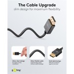 GOOBAY καλώδιο DisplayPort 77442, 8K/120Hz, 40 Gbps, 1m, μαύρο Εικόνα