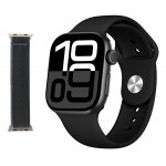 INTIME smartwatch A10 Pro με 2x λουράκια, heart rate, 2.04" AMOLED, IP65, μαύρο Smartwatches
