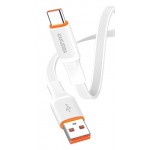 KAKUSIGA καλώδιο USB-C σε USB KSC-999, 5A, 480Mbps, flat, 1m, λευκό USB-C (Type-C)