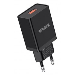 KAKUSIGA φορτιστής τοίχου KSC-930, USB, 2.4A, μαύρος Φορτιστές Κινητών