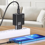 KAKUSIGA φορτιστής τοίχου KSC-1239, USB & USB-C, 20W, μαύρος Φορτιστές Κινητών