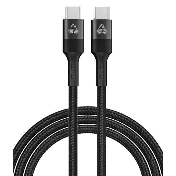 POWERTECH καλώδιο USB-C σε USB-C PTR-0168, PD 60W, copper, 1.5m, μαύρο USB-C (Type-C)