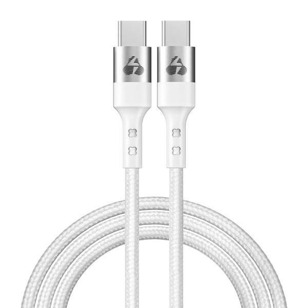 POWERTECH καλώδιο USB-C σε USB-C PTR-0167, PD 60W, copper, 1m, λευκό USB-C (Type-C)