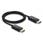 DELOCK καλώδιο DisplayPort 2.1 81672, 16K/60Hz, 80 Gbps, 2m, μαύρο Εικόνα
