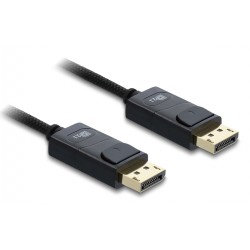 DELOCK καλώδιο DisplayPort 2.1 81672, 16K/60Hz, 80 Gbps, 2m, μαύρο Εικόνα