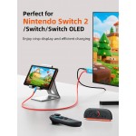 CABLETIME καλώδιο USB-C σε HDMI CT-CMHD4P, 4K/60Hz, PD100W, 2m, κόκκινο USB-C (Type-C)