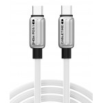 CABLETIME καλώδιο USB-C CT-CM240-ZSW2, 240W, 480Mbps, 2m, λευκό USB-C (Type-C)