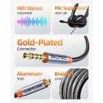 CABLETIME καλώδιο ήχου 3.5mm CT-AM35M, gold plated, 0.5m, μαύρο Ήχος