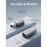CABLETIME αντάπτορας USB-C σε USB Type B CT-CFBM2-AG, 480Mbps, γκρι USB-C (Type-C)
