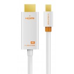 CABLETIME καλώδιο mini DisplayPort σε HDMI CT-AV588-03G4K, 4K/30Hz, 1m, λευκό Εικόνα
