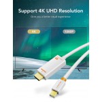 CABLETIME καλώδιο mini DisplayPort σε HDMI CT-AV588-03G4K, 4K/30Hz, 1m, λευκό Εικόνα