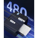 CABLETIME καλώδιο USB-C σε USB Type B CT-CMBM1, 480Mbps, 1m, μαύρο USB-C (Type-C)