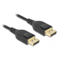 DELOCK καλώδιο DisplayPort 85660, certified, 8K/60Hz, 32.4 Gbps, 2m, μαύρο Εικόνα