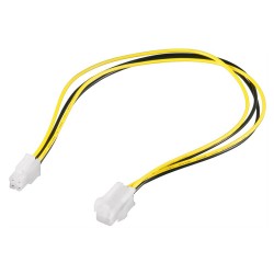 GOOBAY καλώδιο προέκτασης 4pin ATX12 P4 51359, 0.4m Εσωτερικά PC