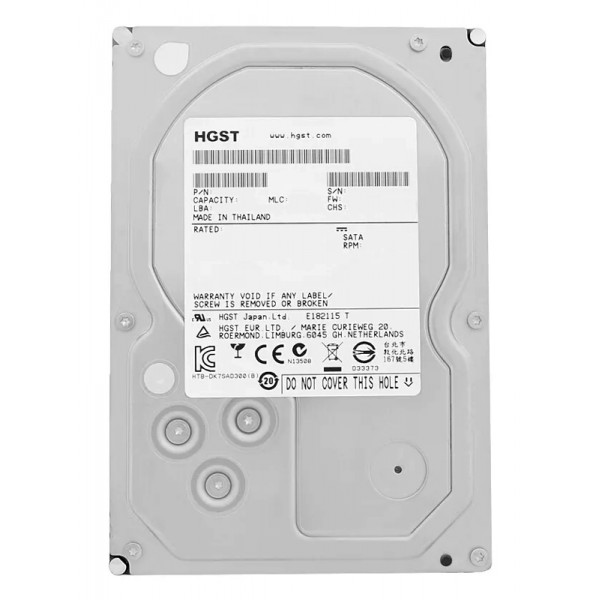HGST σκληρός δίσκος Ultrastar 7K6000 3.5", 2TB, 7200RPM, 128MB, 6Gb/s, Factory Recertified Used Σκληροί Δίσκοι - SSD