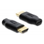 DELOCK αντάπτορας HDMI σε USB-C 61075, 4K/60Hz, μαύρος USB-C (Type-C)