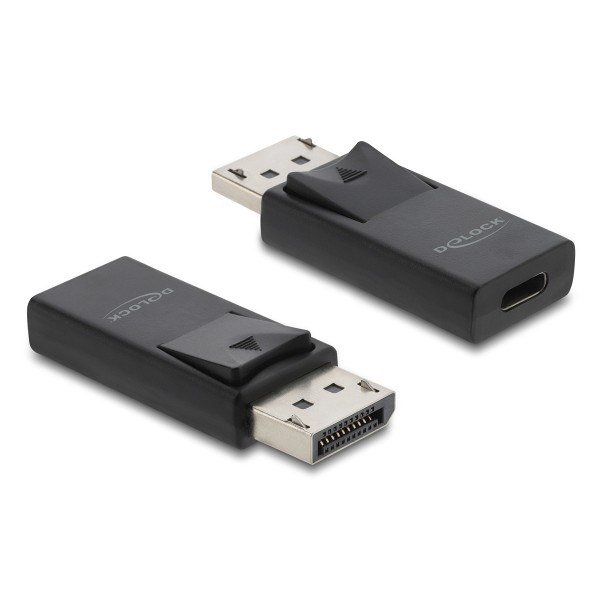 DELOCK αντάπτορας DisplayPort σε USB-C 61078, 8K/60Hz, μαύρος USB-C (Type-C)