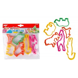 MP σετ καλούπια πλαστελίνης PY056, zoo animals, 3+ ετών, 6τμχ Γραφική Ύλη