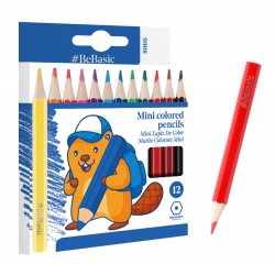 BEBASIC χρωματιστές ξυλομπογιές S066, εξάγωνες, 12τμχ Γραφική Ύλη