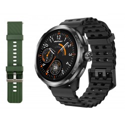 ULEFONE smartwatch Armor Watch Pro, 2x λουράκια, heart rate, 1.50" AMOLED, GPS, 5 ΑΤΜ/IP68/IP69K/MIL-STD-810H, μαύρο Smartwatches