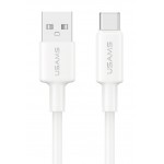 USAMS καλώδιο USB-C σε USB SJ761, 3A 18W, 480Mbps, 1m, λευκό USB-C (Type-C)