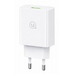USAMS φορτιστής τοίχου T22, 1x USB, QC3.0 18W 3A, λευκός Φορτιστές Κινητών