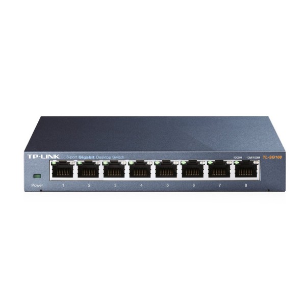 TP-LINK Desktop Switch TL-SG108 8 Θυρών, 10/100/1000Mbps, Ver. 6.0 Switches