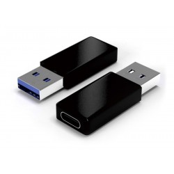 POWERTECH αντάπτορας USB 3.0 σε USB-C θηλυκό CAB-UC023, μαύρος USB-C (Type-C)