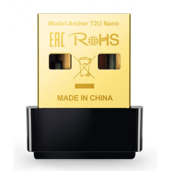 TP-LINK Ασύρματο Nano USB Adapter AC600 ARCHER-T2UNANO, Ver. 1.0 Κάρτες Δικτύου - USB Dongles