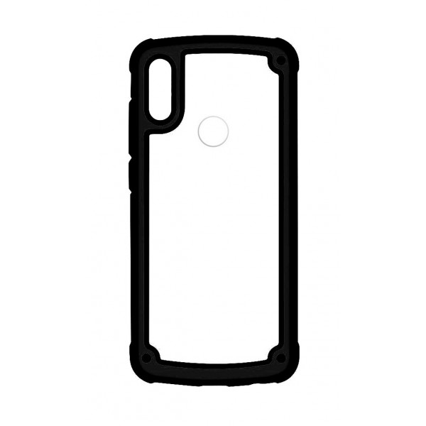 POWERTECH Θήκη Frame PC & TPU MOB-1331 για Samsung Galaxy A40, μαύρη Θήκες