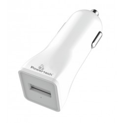 POWERTECH Φορτιστής Αυτοκινήτου PT-762, 1x USB, 1A, λευκός Φορτιστές Κινητών