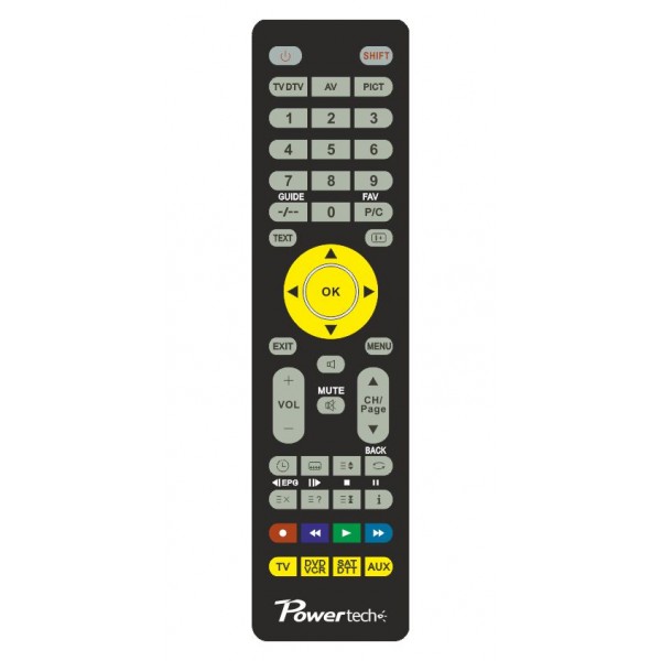 POWERTECH τηλεχειριστήριο PT-078, 4x συσκευές, προγραμματισμός μέσω Η/Υ Τηλεχειριστήρια & Πληκτρολόγια