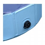 Αναδιπλούμενη Πισίνα για Κατοικίδια 120 x 30 cm Χρώματος Μπλε PawHut D01-004BU Κατοικίδια