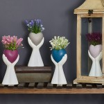 ΔΙΑΚΟΣΜΗΤΙΚΗ ΓΛΑΣΤΡΑ ΣΕ ΠΑΛΑΜΗ ΜΕ ΑΝΘΗ 27x10cm Homie 423007 Λουλούδια Διακοσμητικά